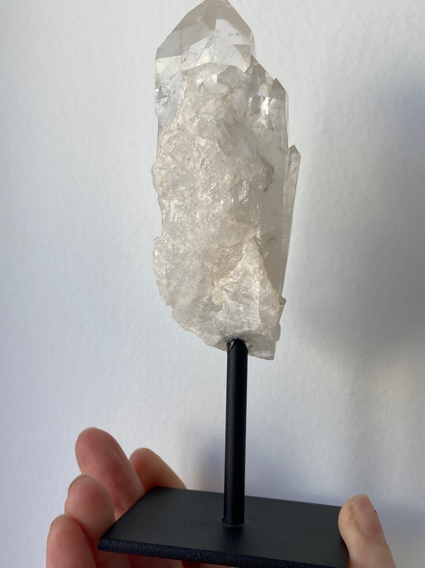 Punta Cuarzo Cristal Con Peana