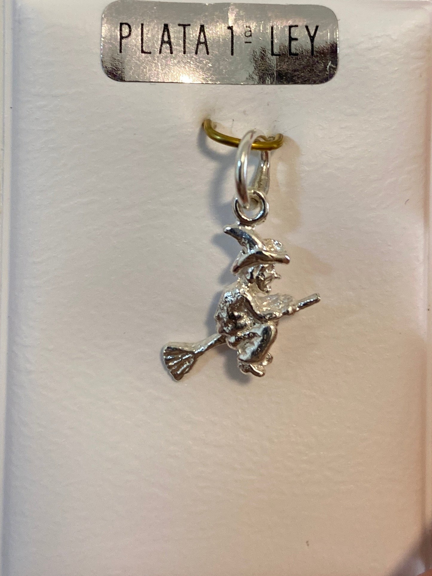Colgante Bruja En Plata