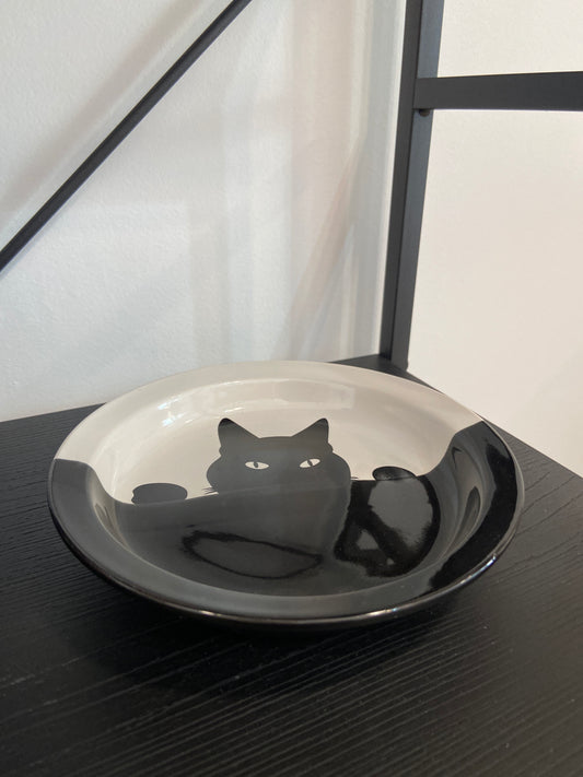 Plato Ceramica Gato