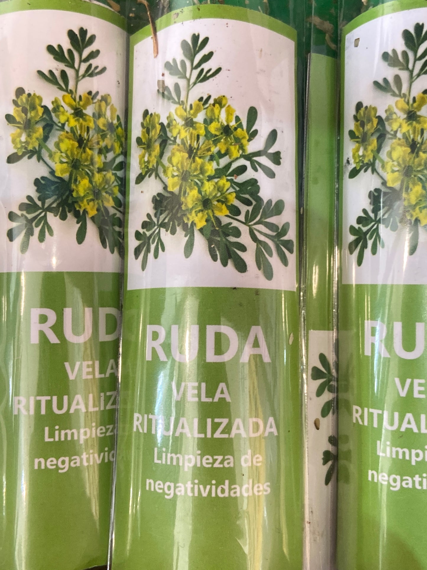 Vela Ritualizada Ruda (Limpieza de negatividades)