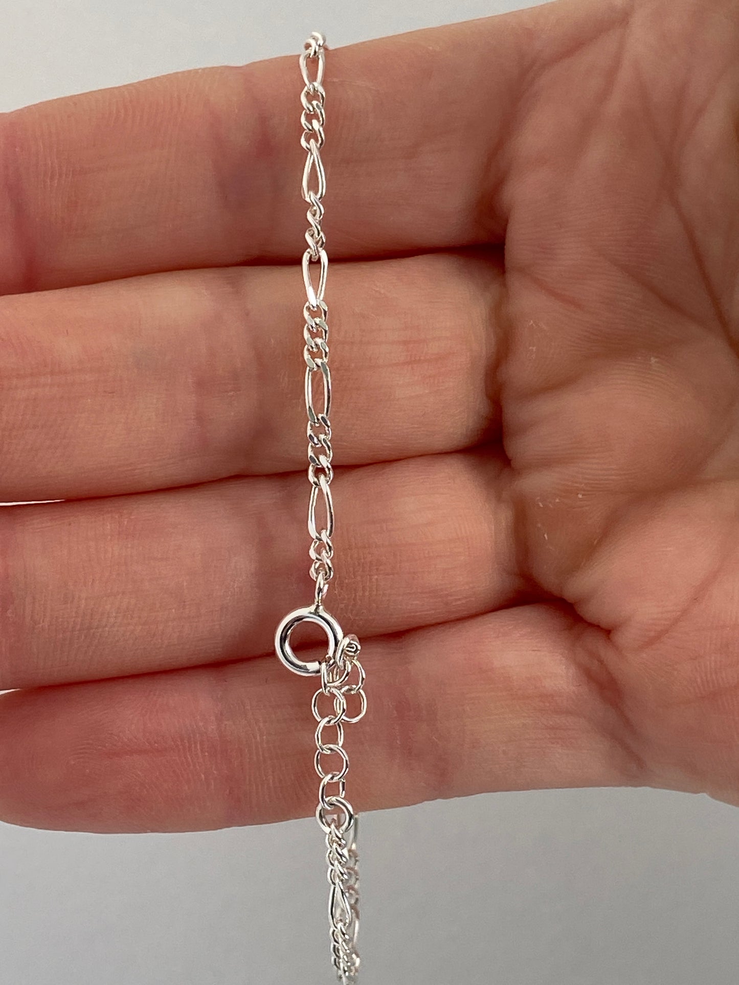 Pulsera Plata Triple Protección (Ojo Turco, Mano Fátima)