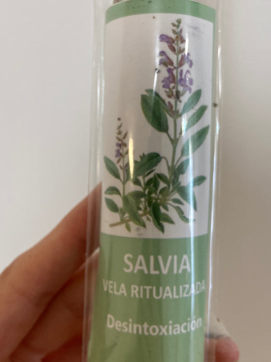 Vela Ritualizada Salvia (Desintoxicación)