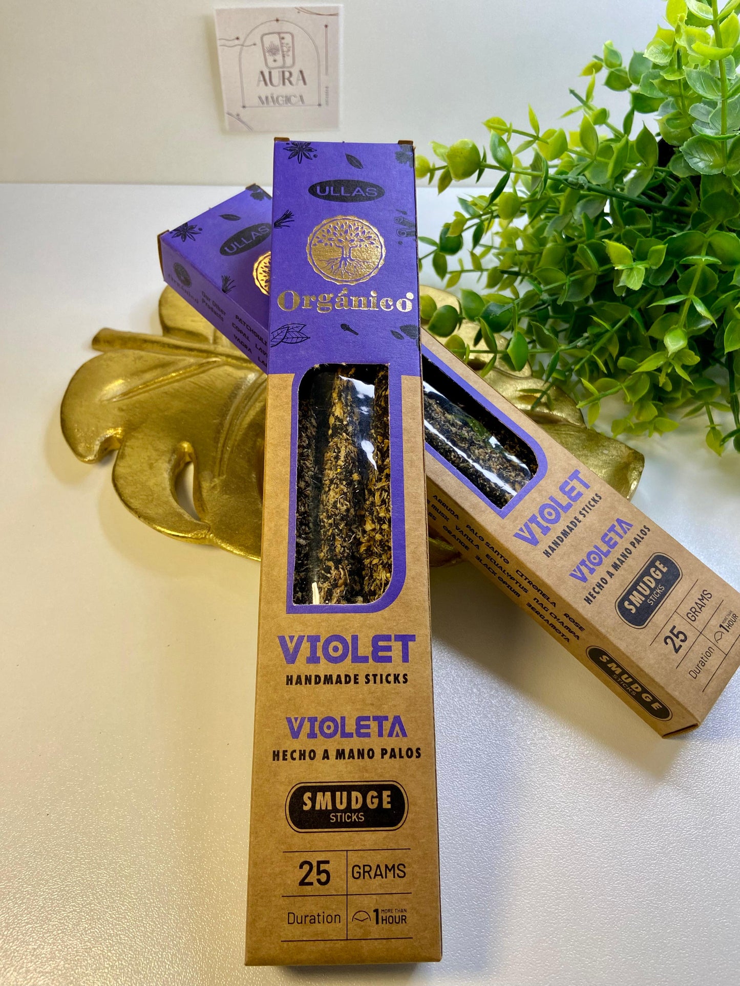 Varilas Incienso Organico Violeta Ullas