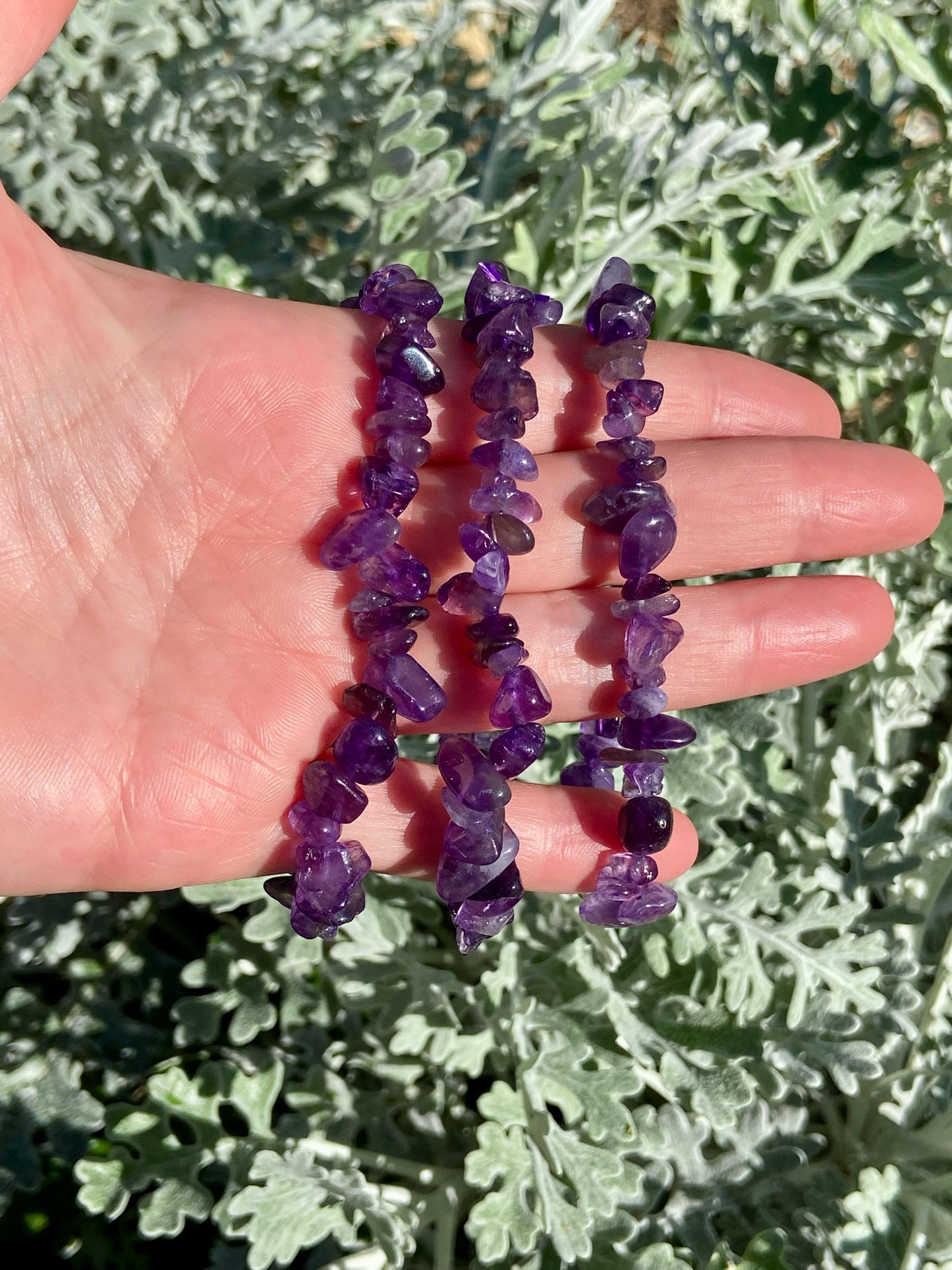 Pulsera Chip De Amatista