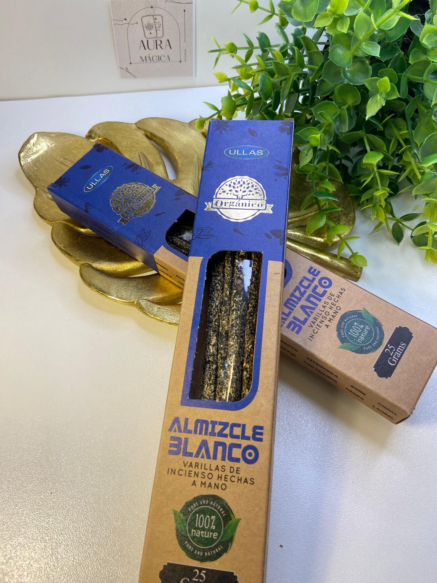 Varillas Incienso Organico Almizcle Blanco Ullas