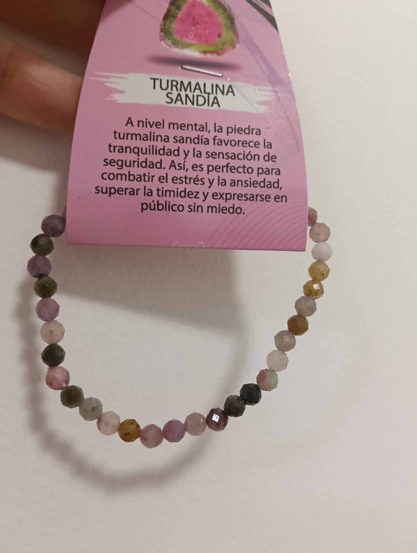 Pulsera turmanila sandia facetada