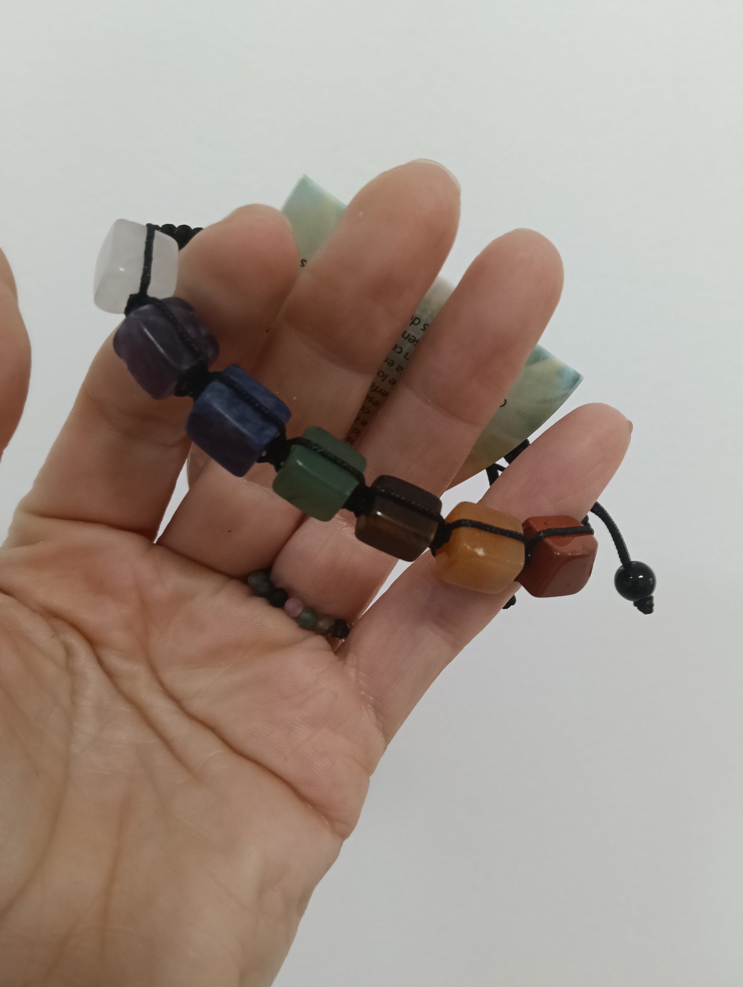 Pulsera 7 chakras en macramé