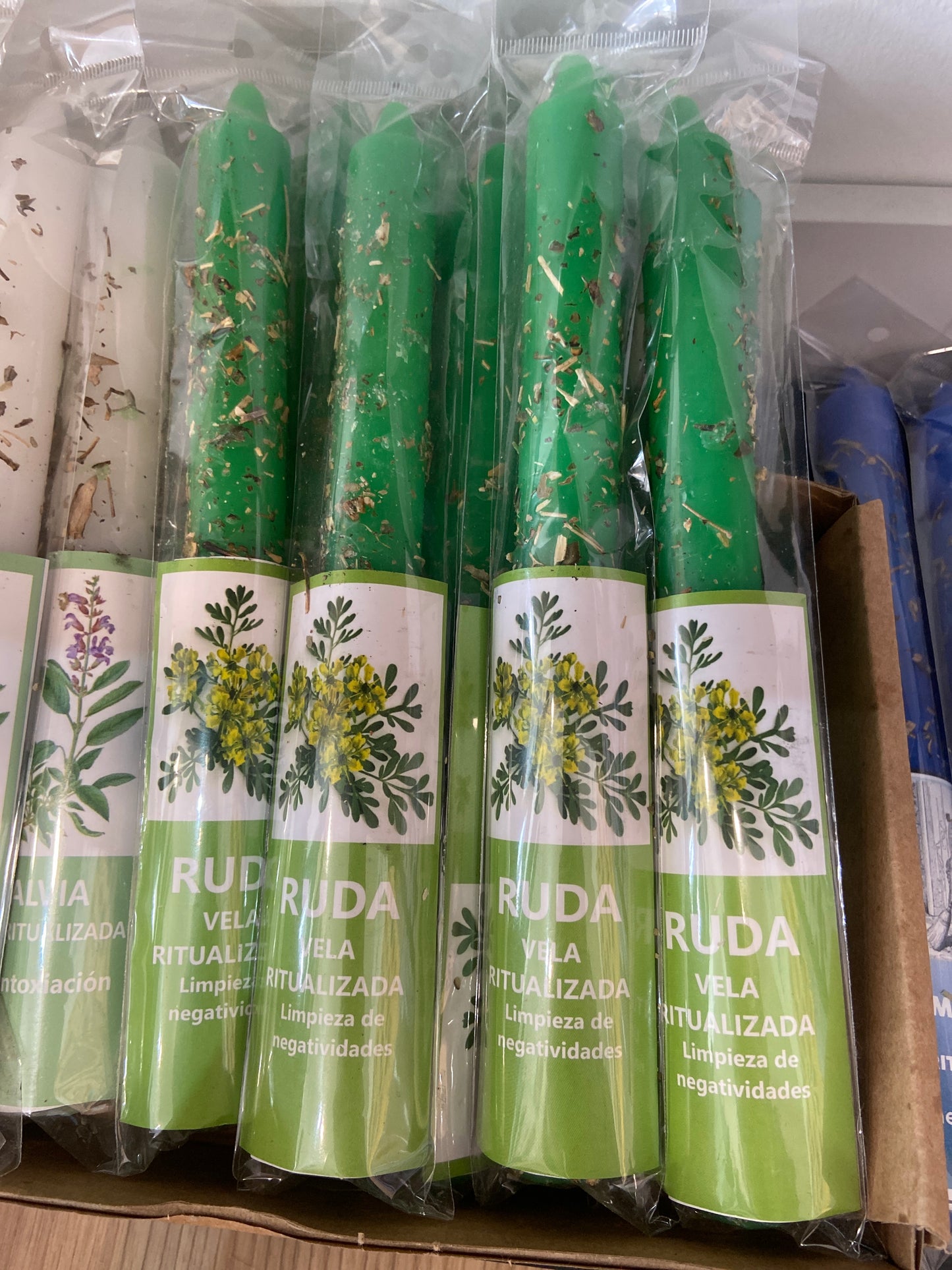 Vela Ritualizada Ruda (Limpieza de negatividades)