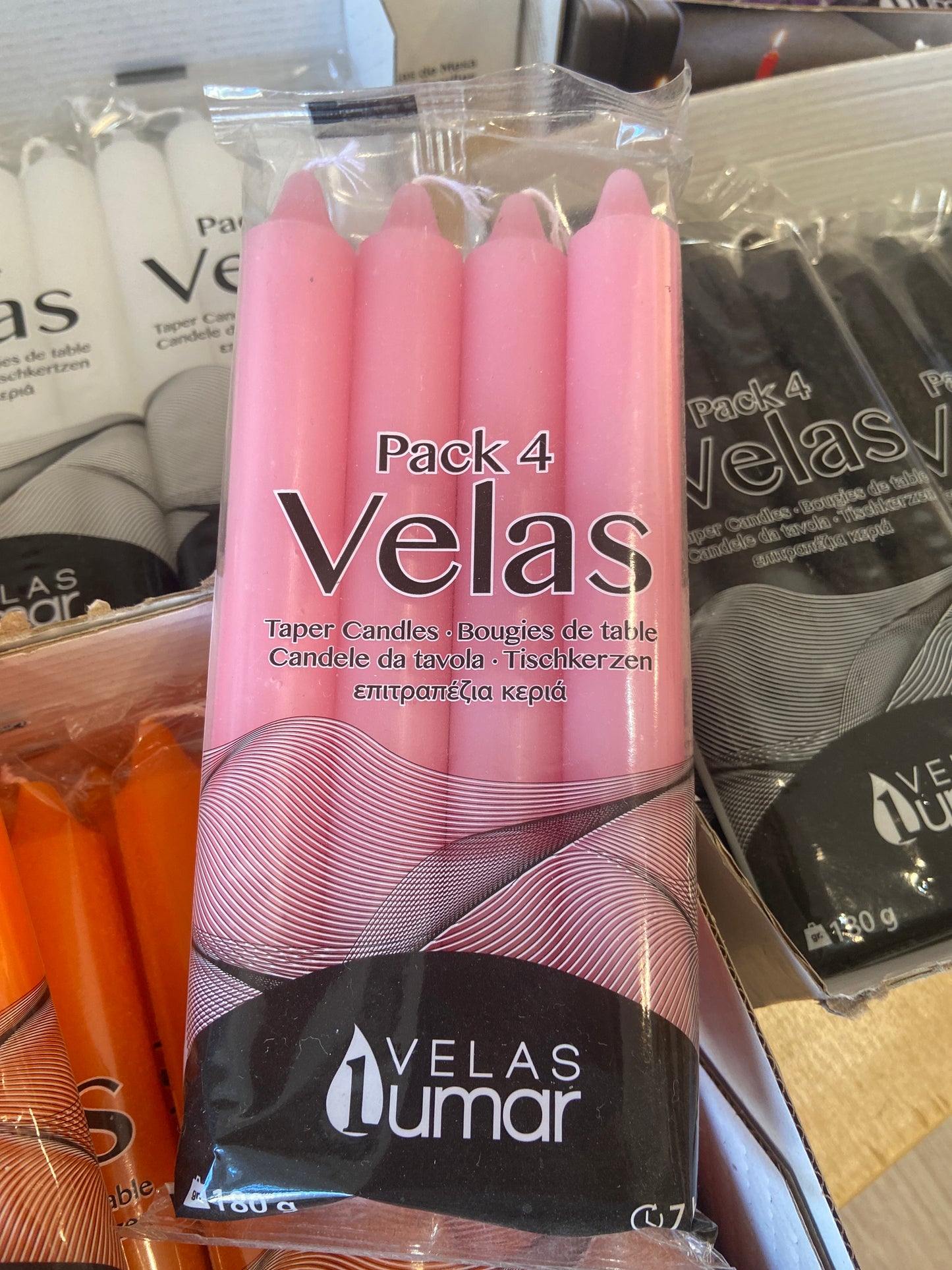 Pack 4 Velas Rosas