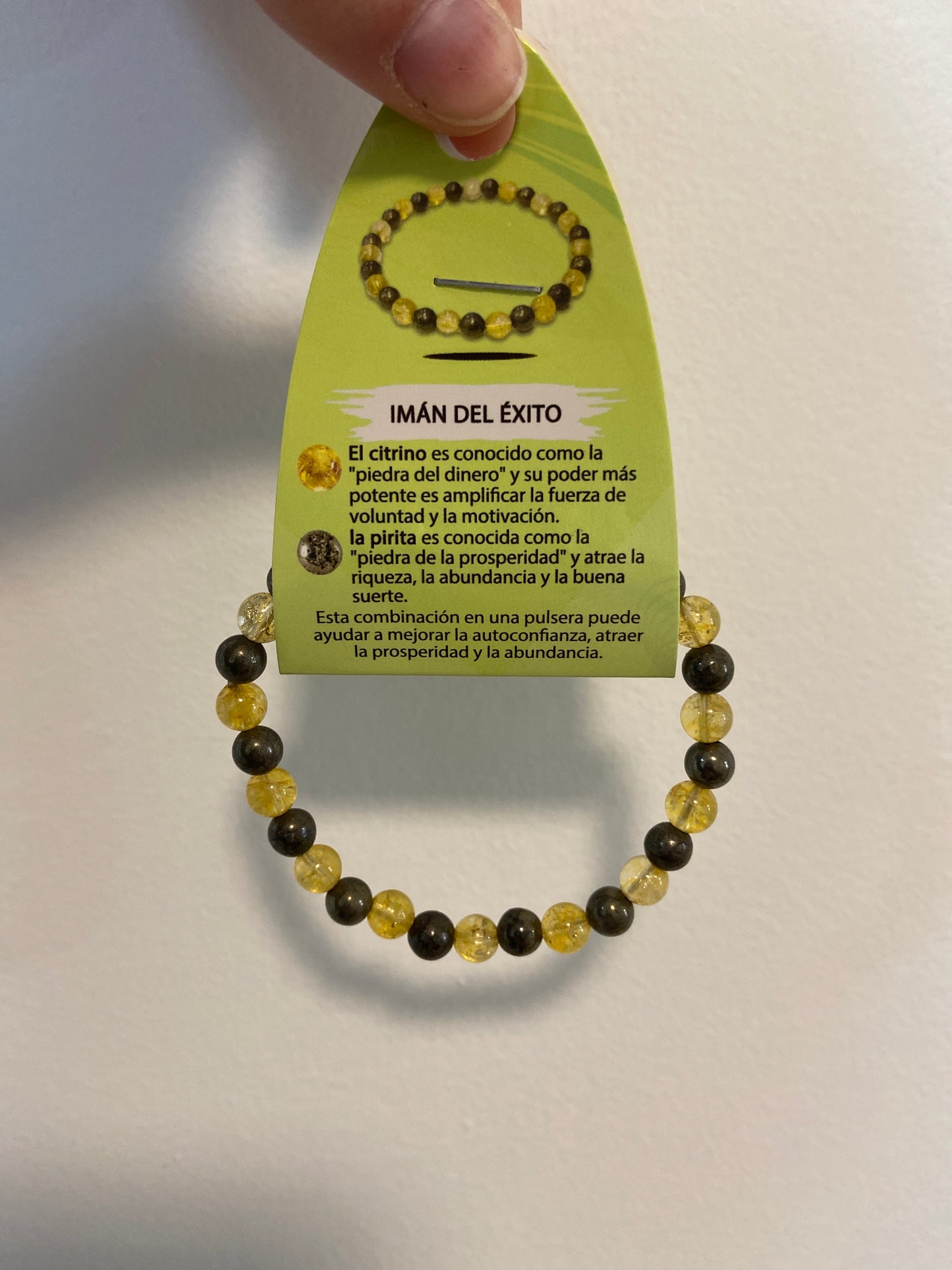 Pulsera "Imán del éxito" Citrino y Pirita