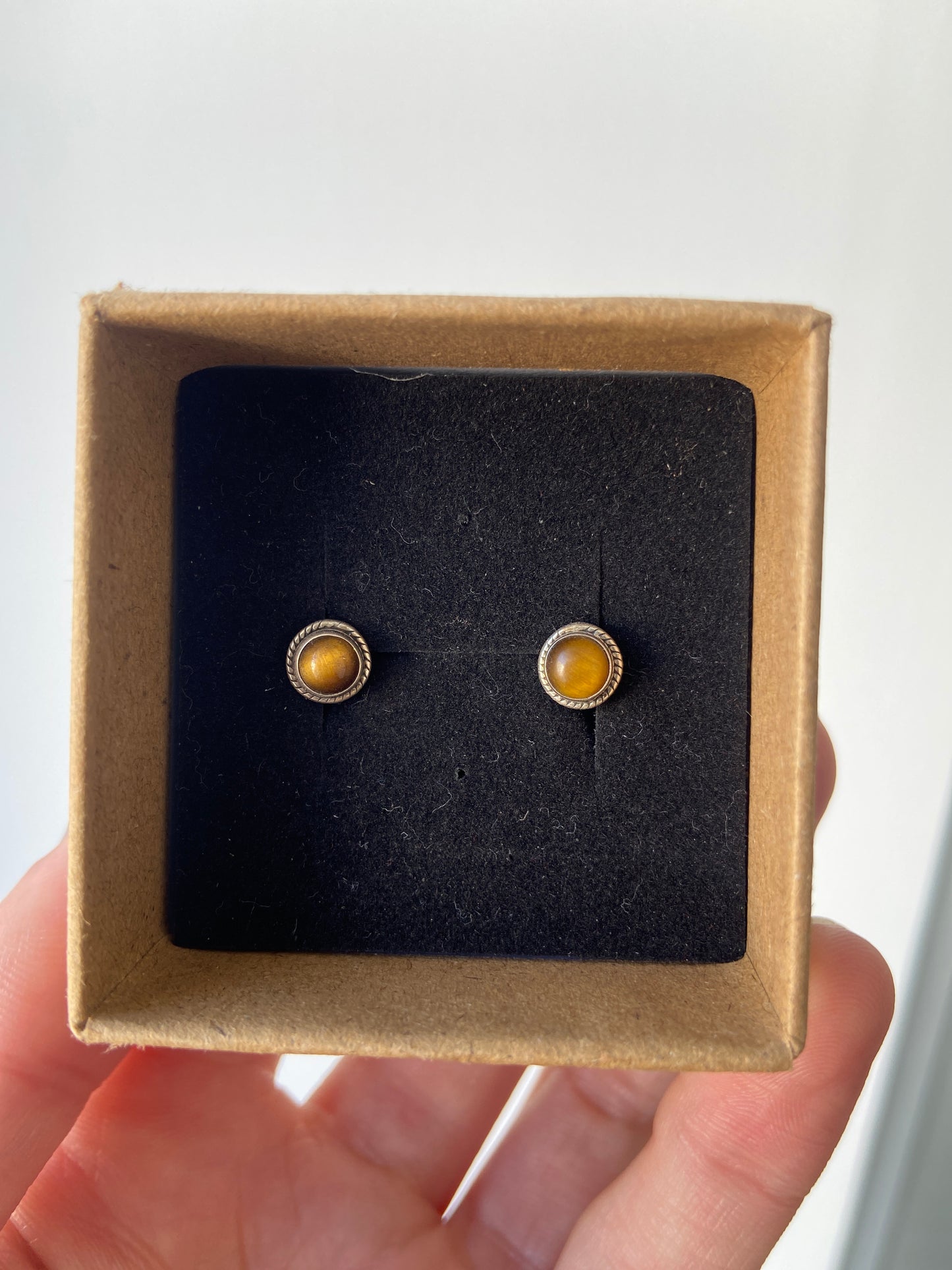 Pendientes Plata Ojo de Tigre