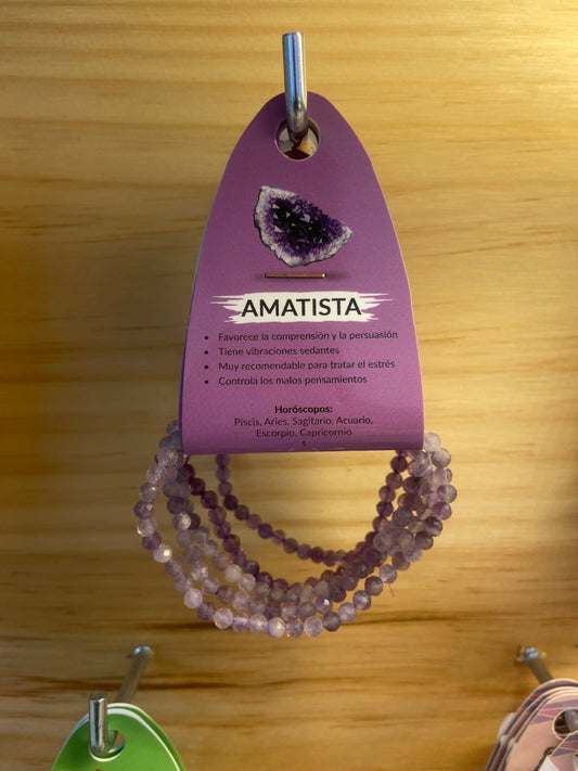 Pulsera Amatista Facetada