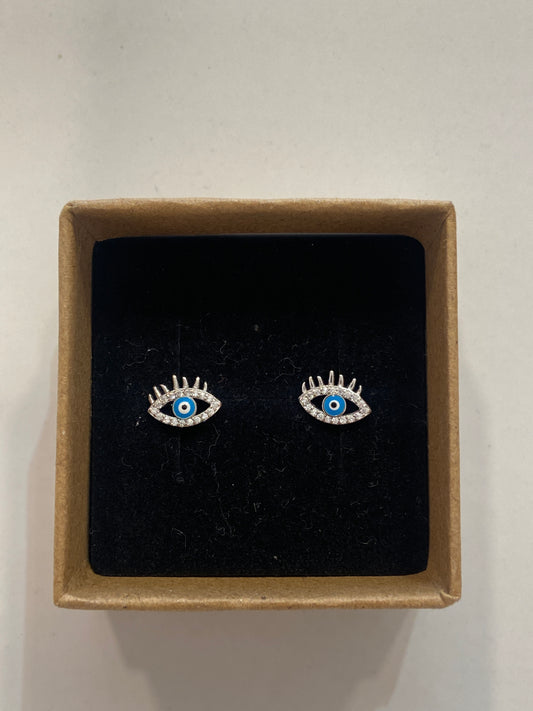Pendientes plata ojo turco 🪬