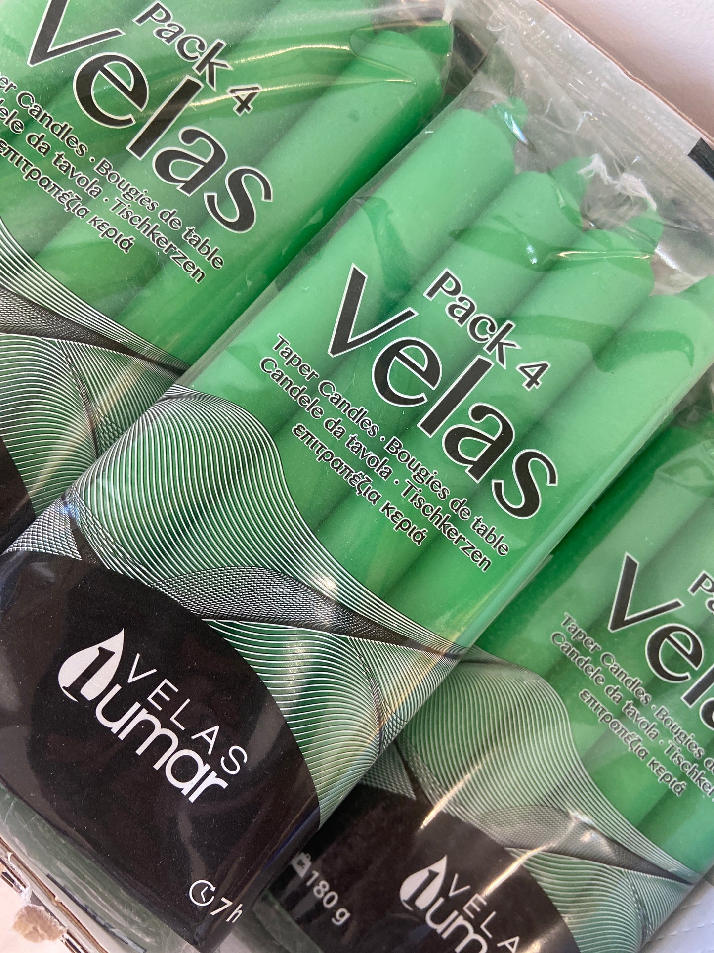 Pack 4 Velas Verdes