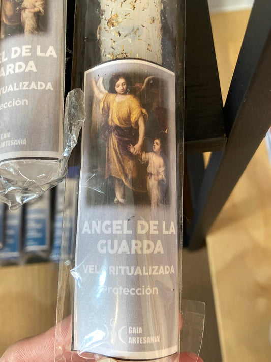 Vela Ritualizada Angel De La Guarda (Protección)