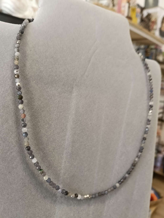 Gargantilla Tanzanita con Plata