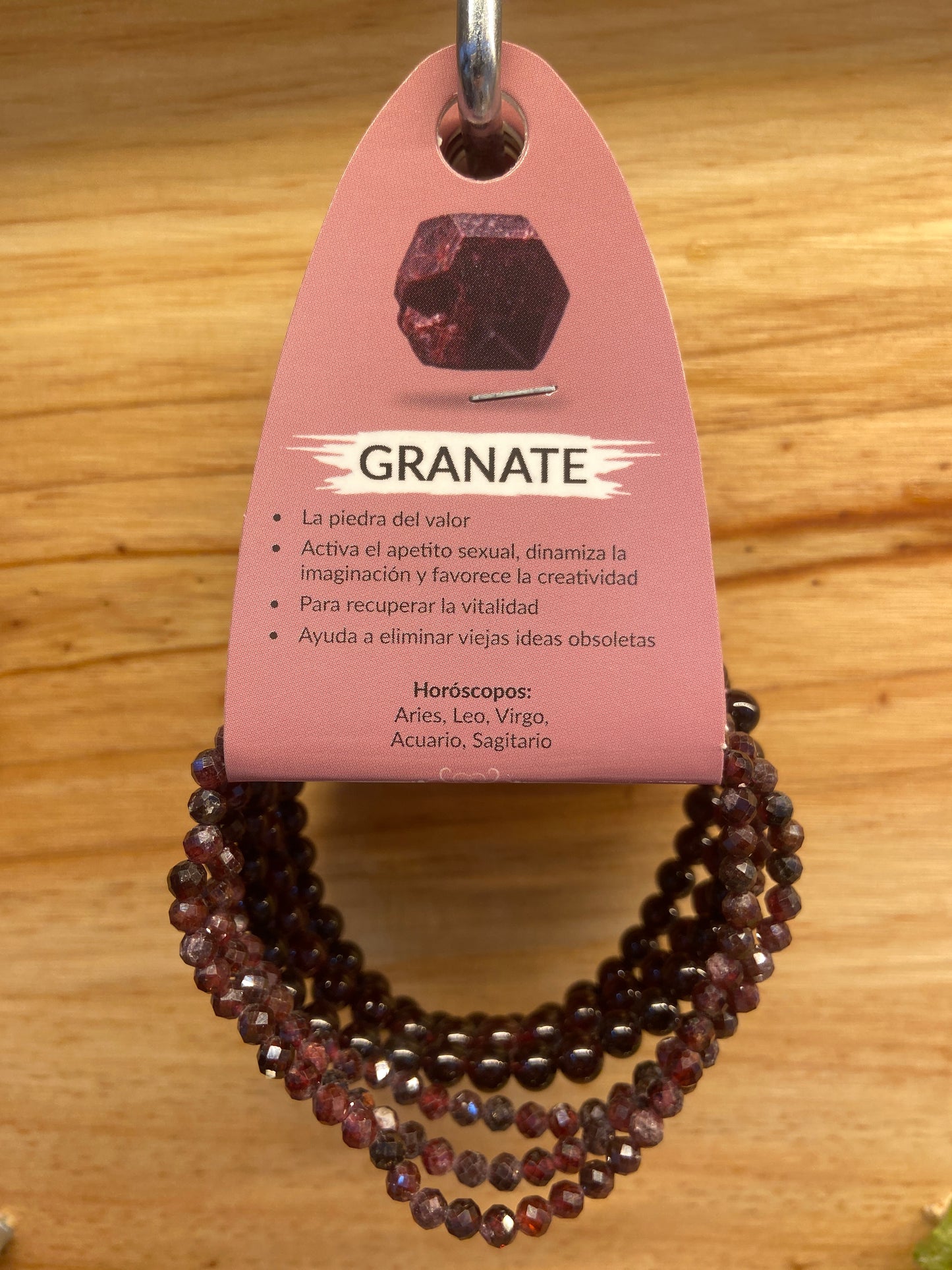 Pulsera Granate Facetada