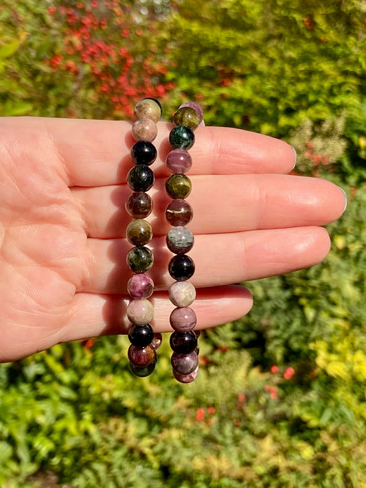 Pulsera Turmalina Multicolor 8mm
