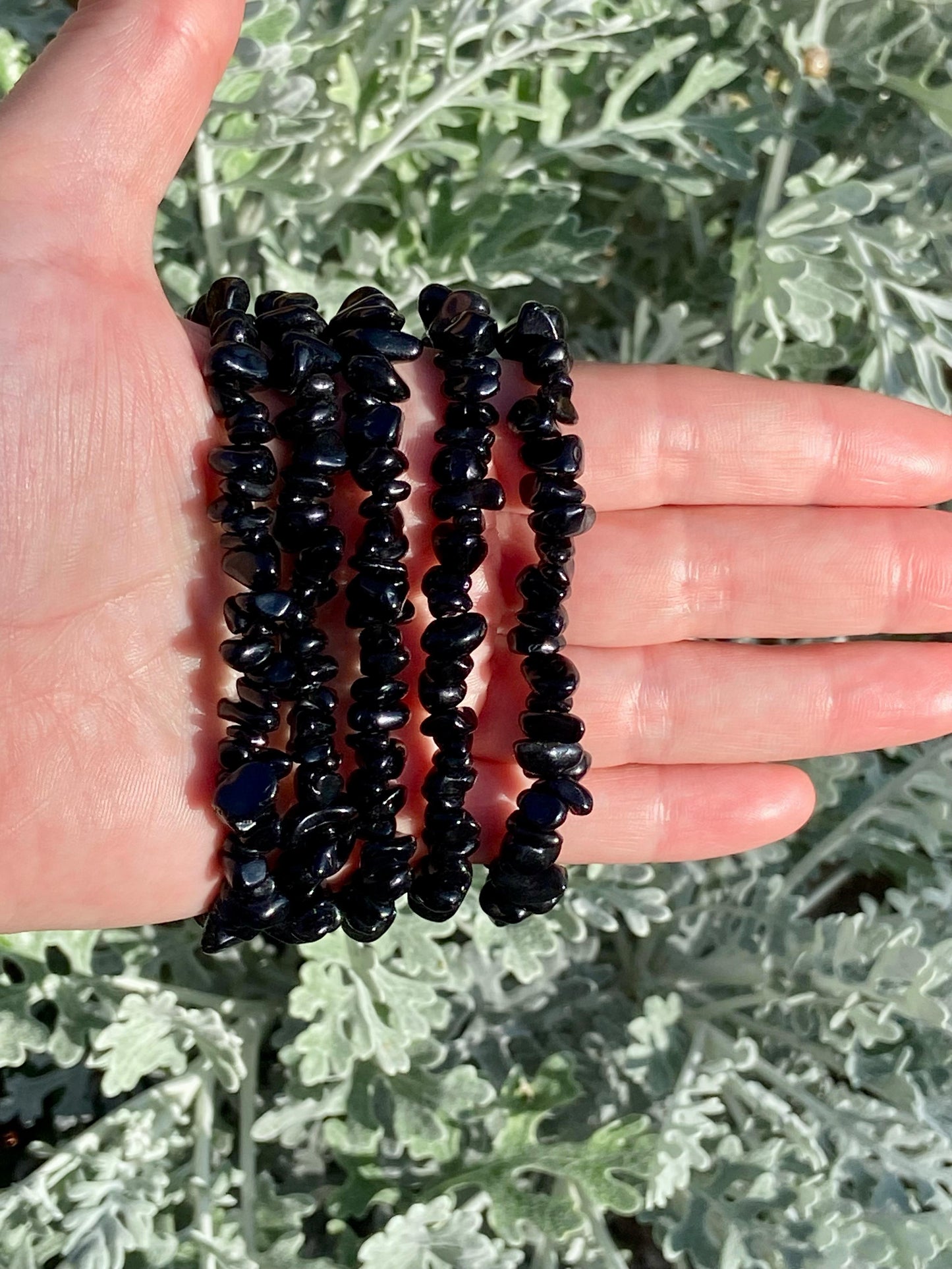 Pulsera Chip Obsidiana