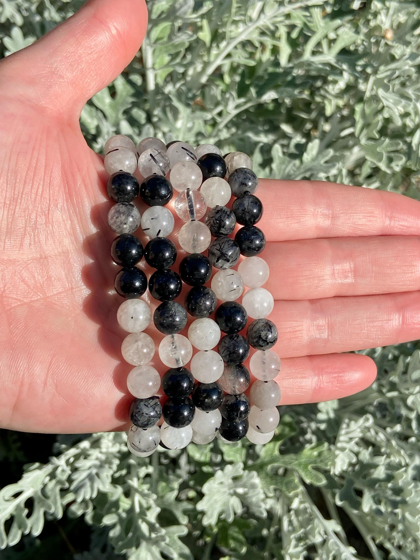 Pulsera Cuarzo Turmalinado - 8mm