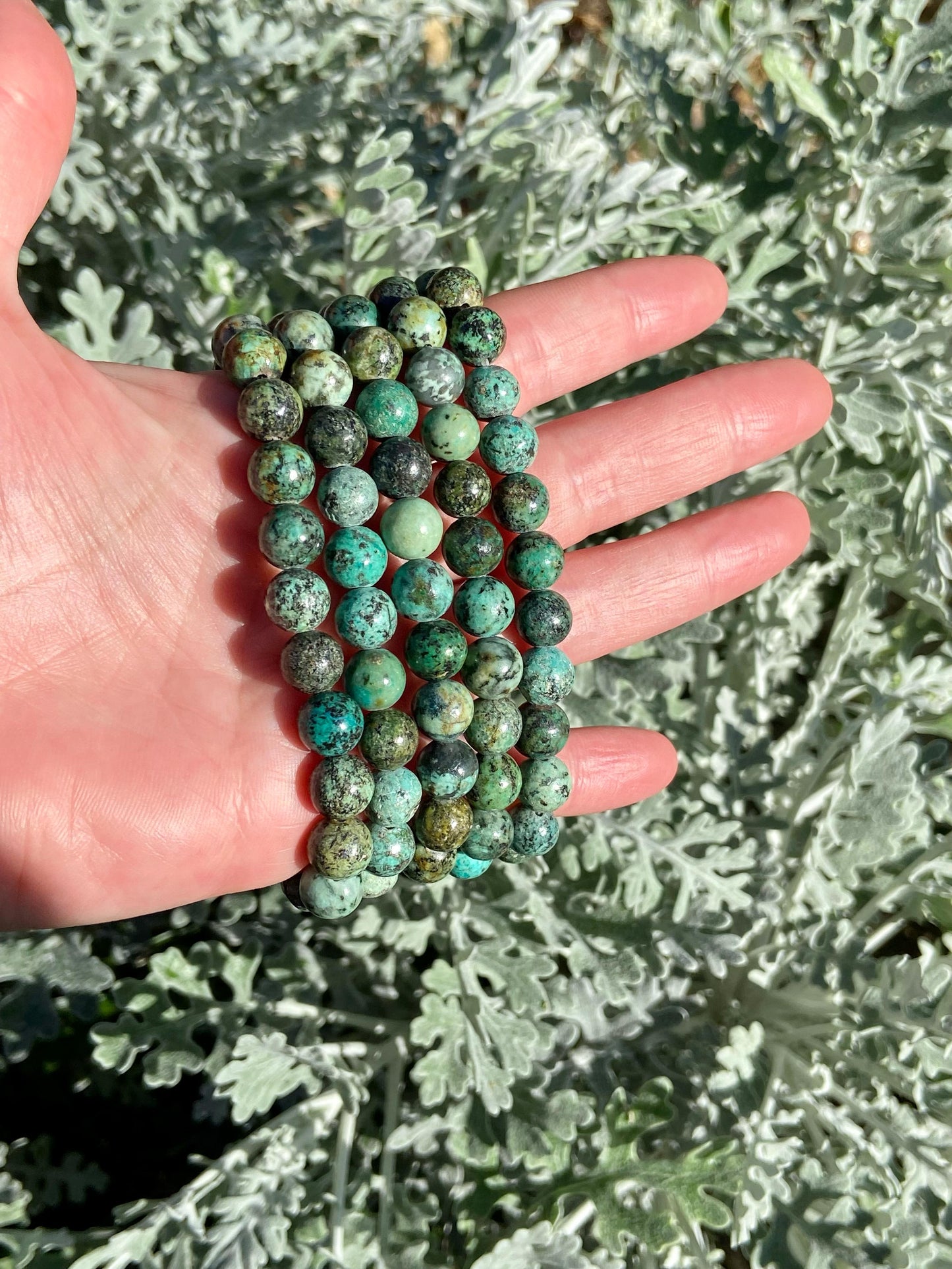Pulsera De Turquesa Africana 8mm
