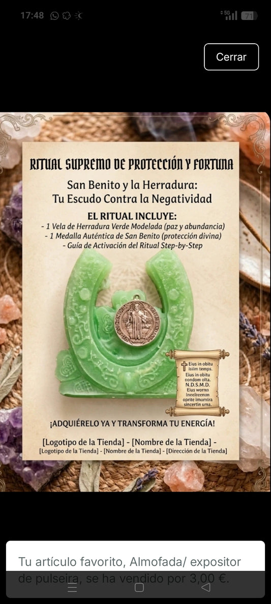 Ritual holístico de la herradura de la suerte y éxito laboral.