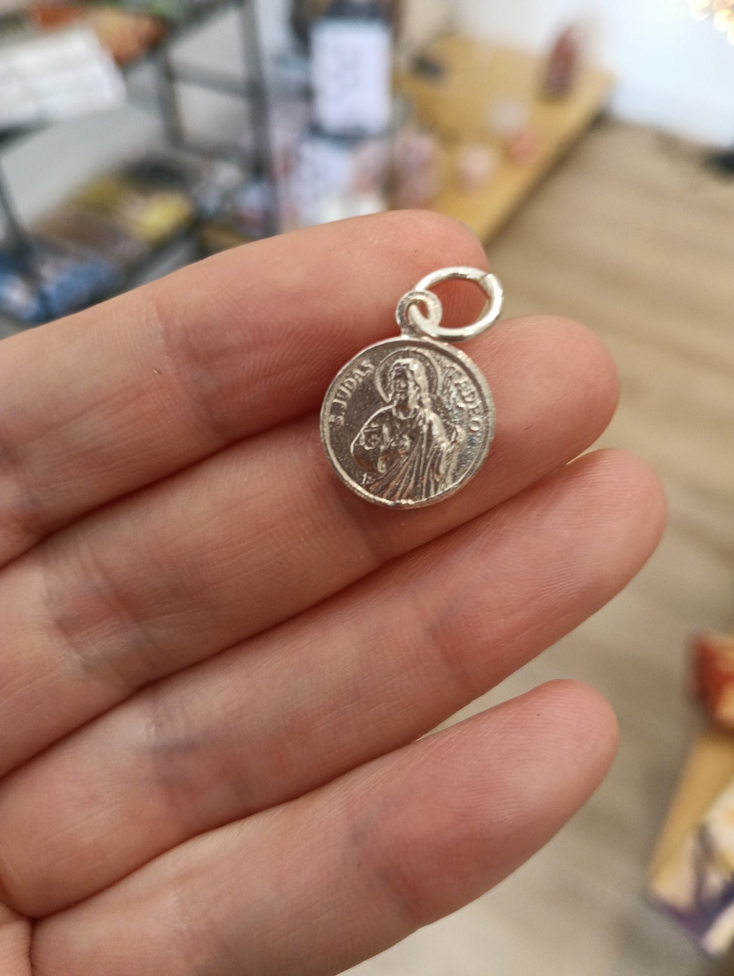 Medalla San Judas Tadeo en plata.