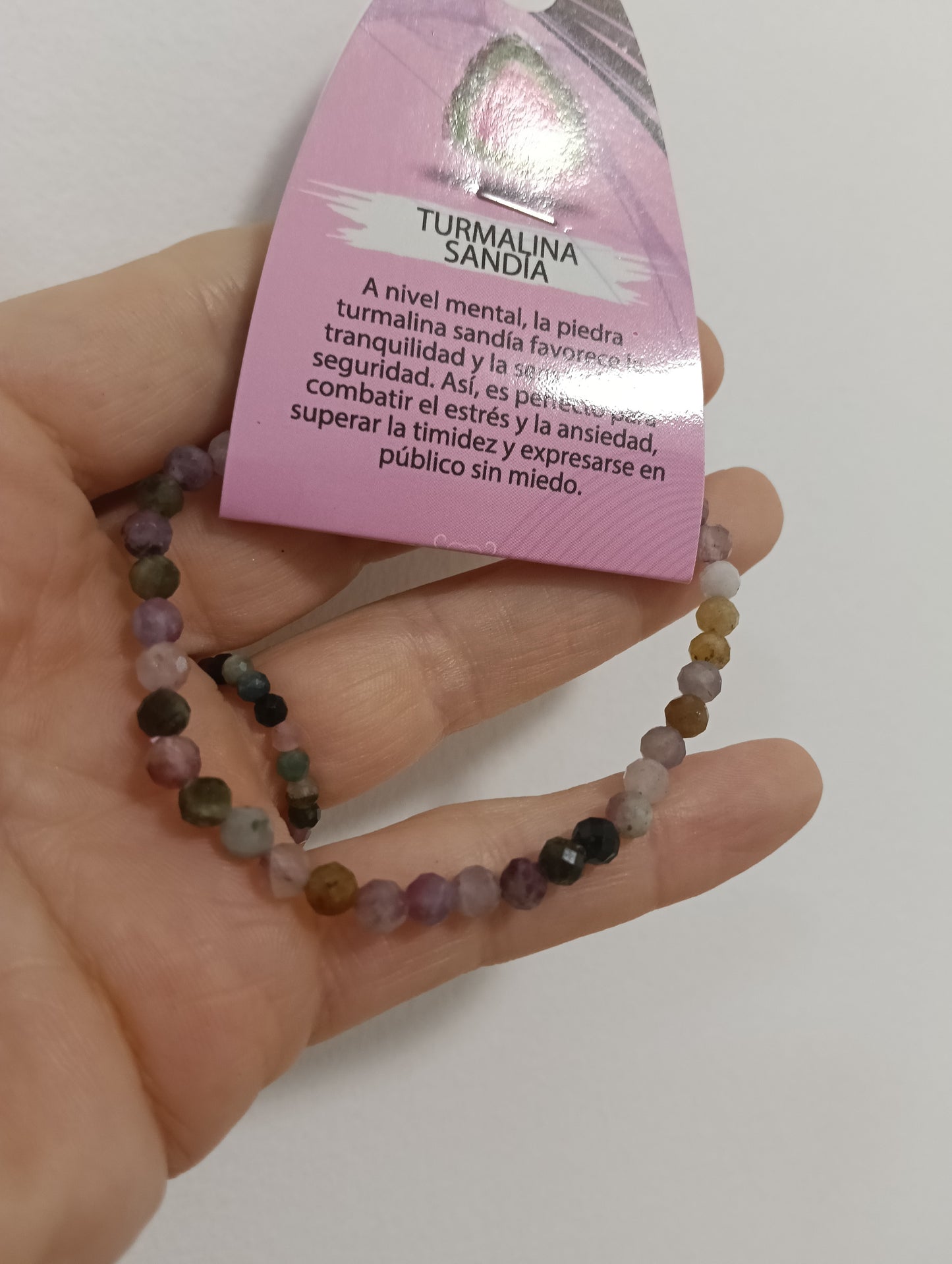 Pulsera turmanila sandia facetada
