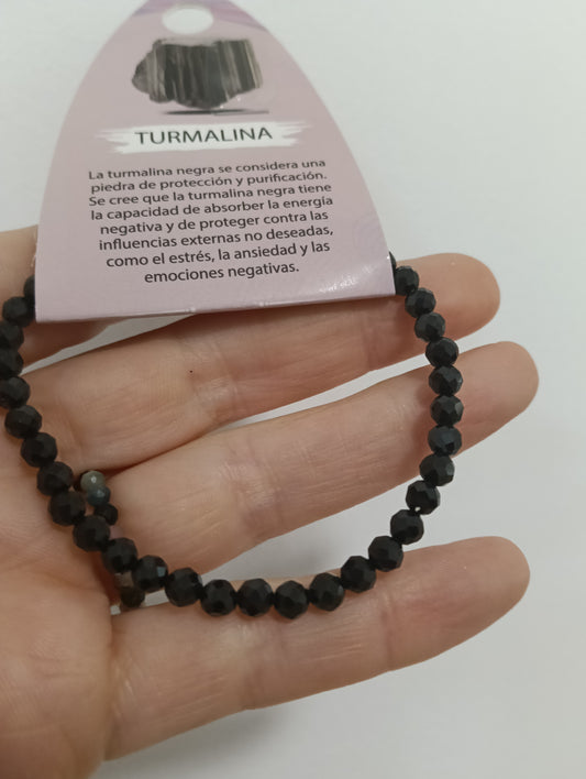 Pulsera turmanila facetada